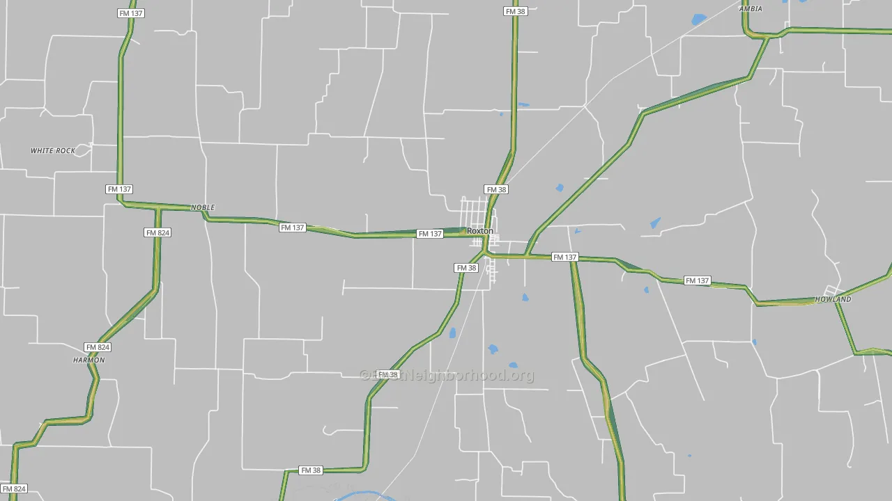 75477, TX Map of Noise Levels in 75477