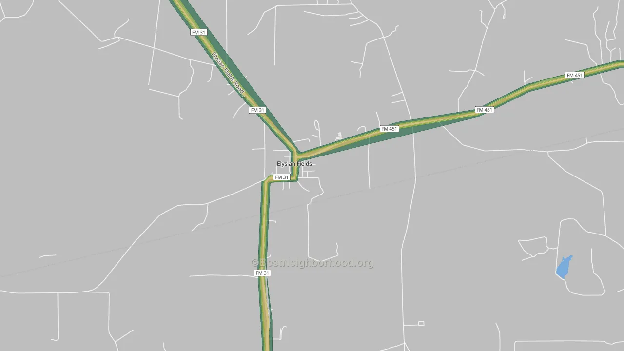 75642, TX Map of Noise Levels in 75642