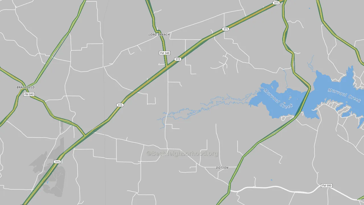 75669, TX Map of Noise Levels in 75669
