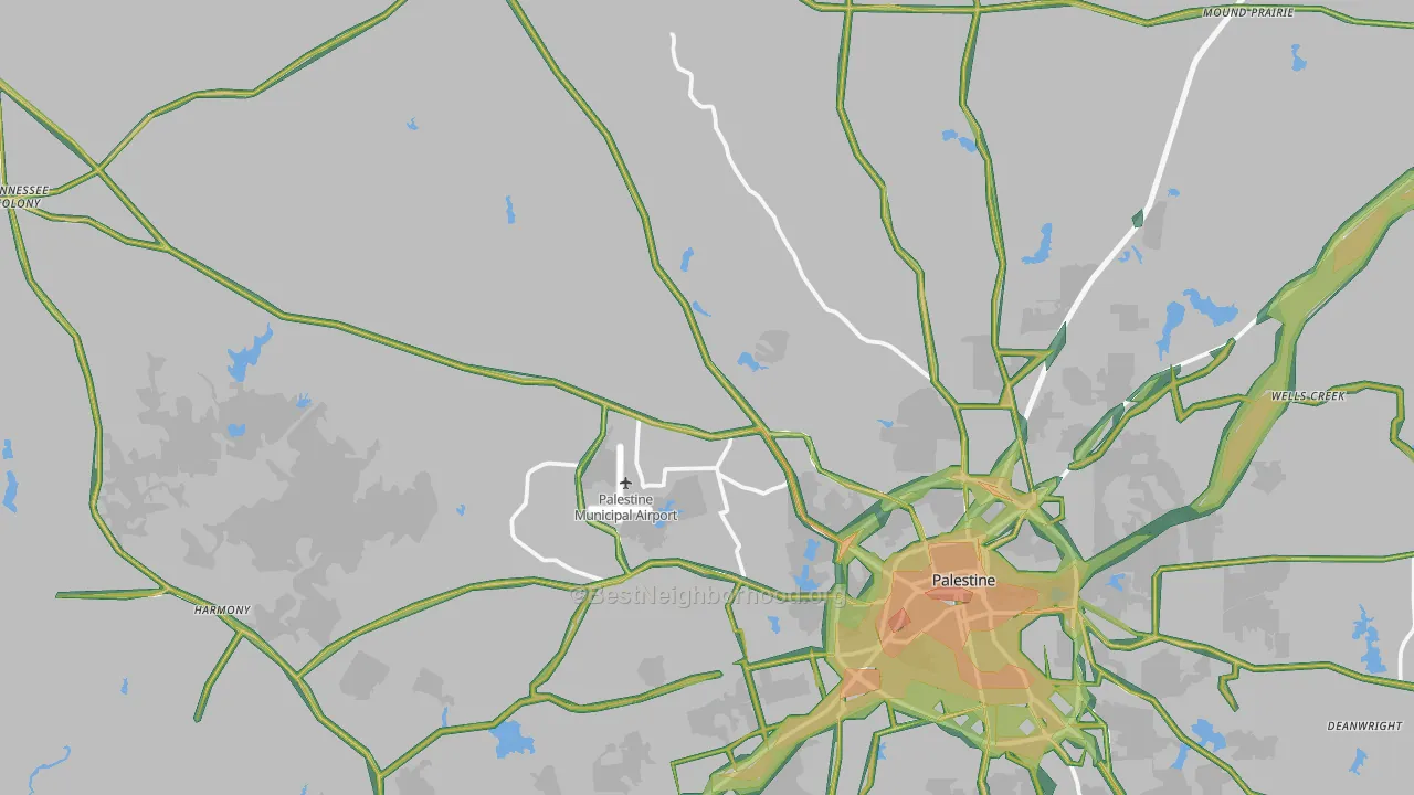 75803, TX Map of Noise Levels in 75803