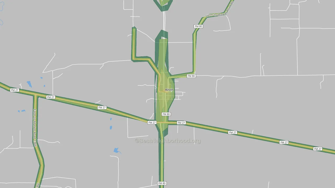 75848, TX Map of Noise Levels in 75848