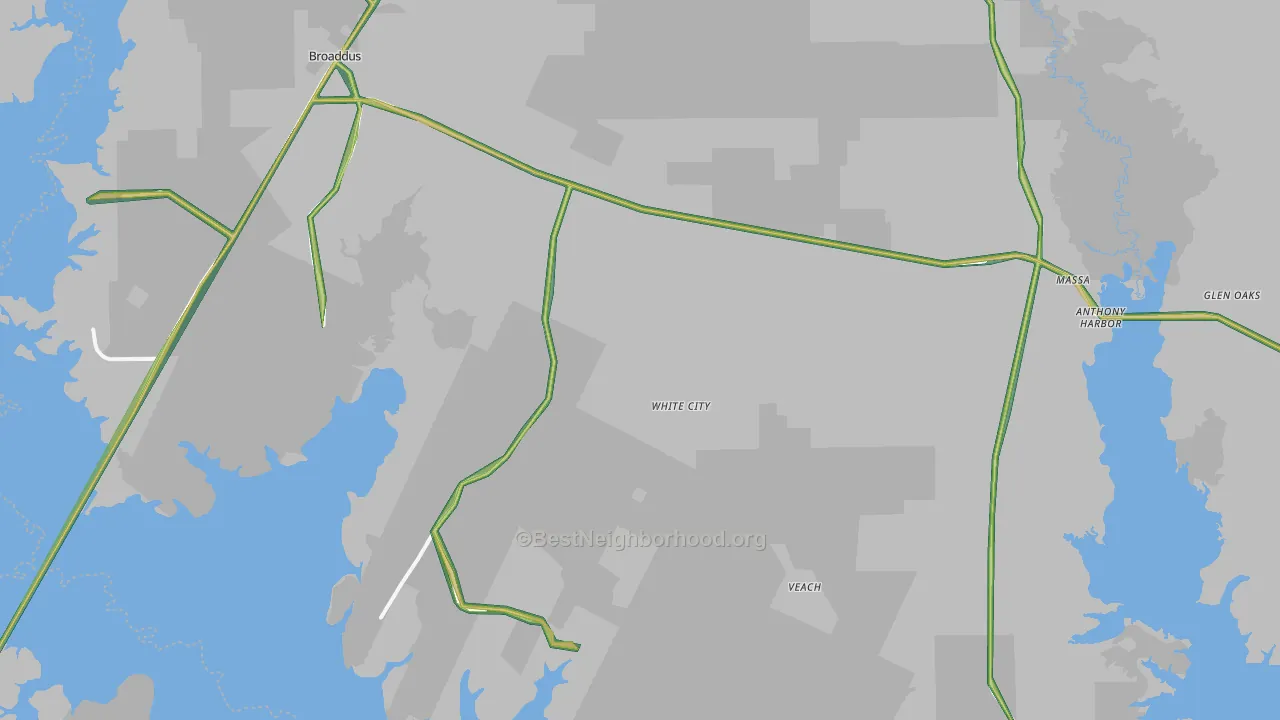 75929, TX Map of Noise Levels in 75929