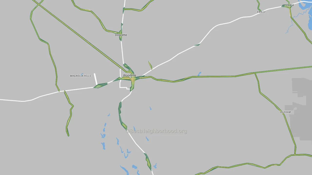 75979, TX Map of Noise Levels in 75979