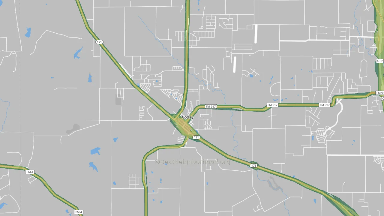 76044, TX Map of Noise Levels in 76044