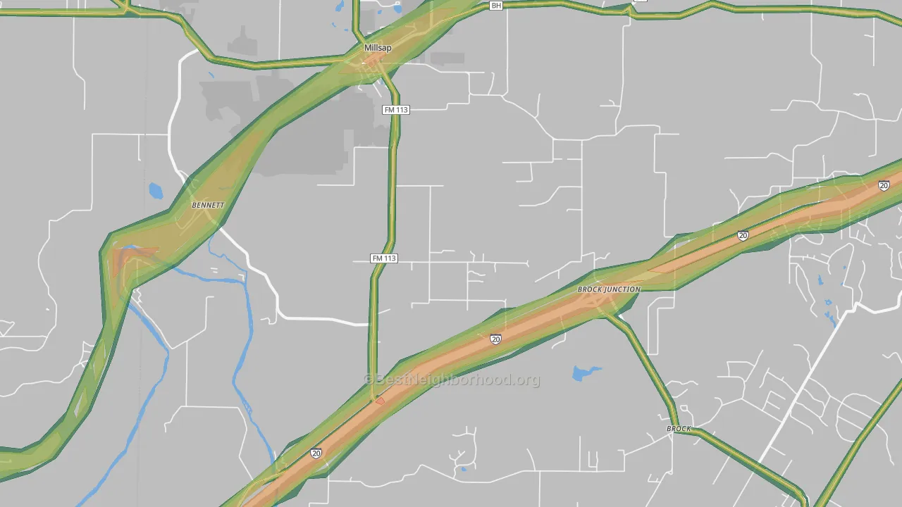 76066, TX Map of Noise Levels in 76066