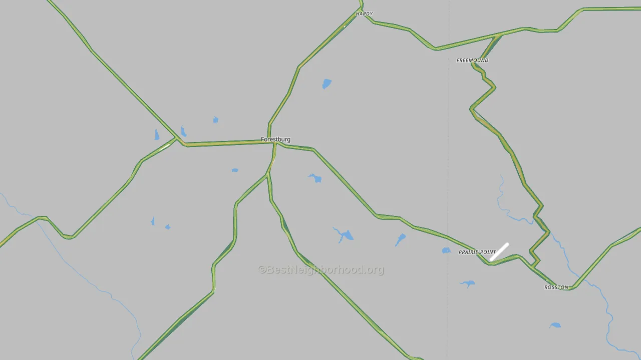 76239, TX Map of Noise Levels in 76239