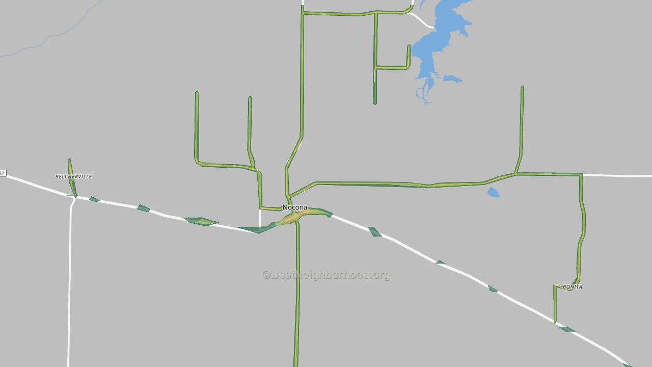 76255, TX Map of Noise Levels in 76255
