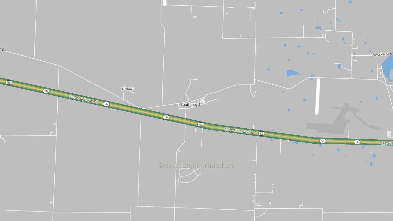 76268, TX Map of Noise Levels in 76268