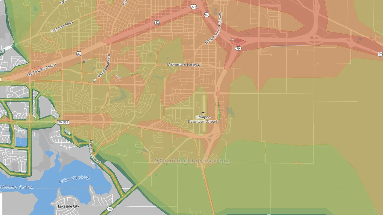 76302, TX Map of Noise Levels in 76302