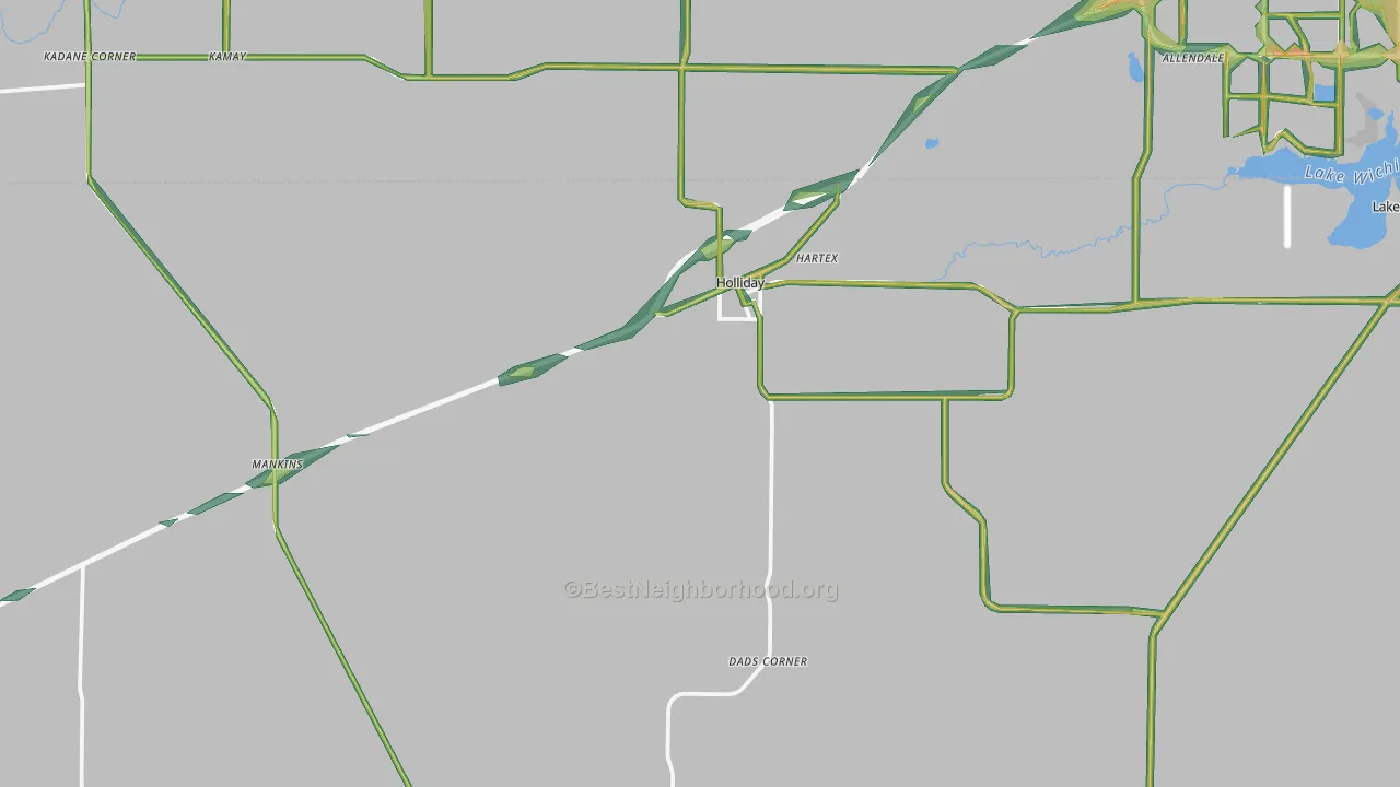 76366, TX Map of Noise Levels in 76366