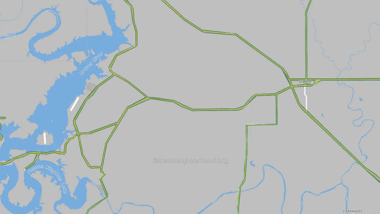76449, TX Map of Noise Levels in 76449
