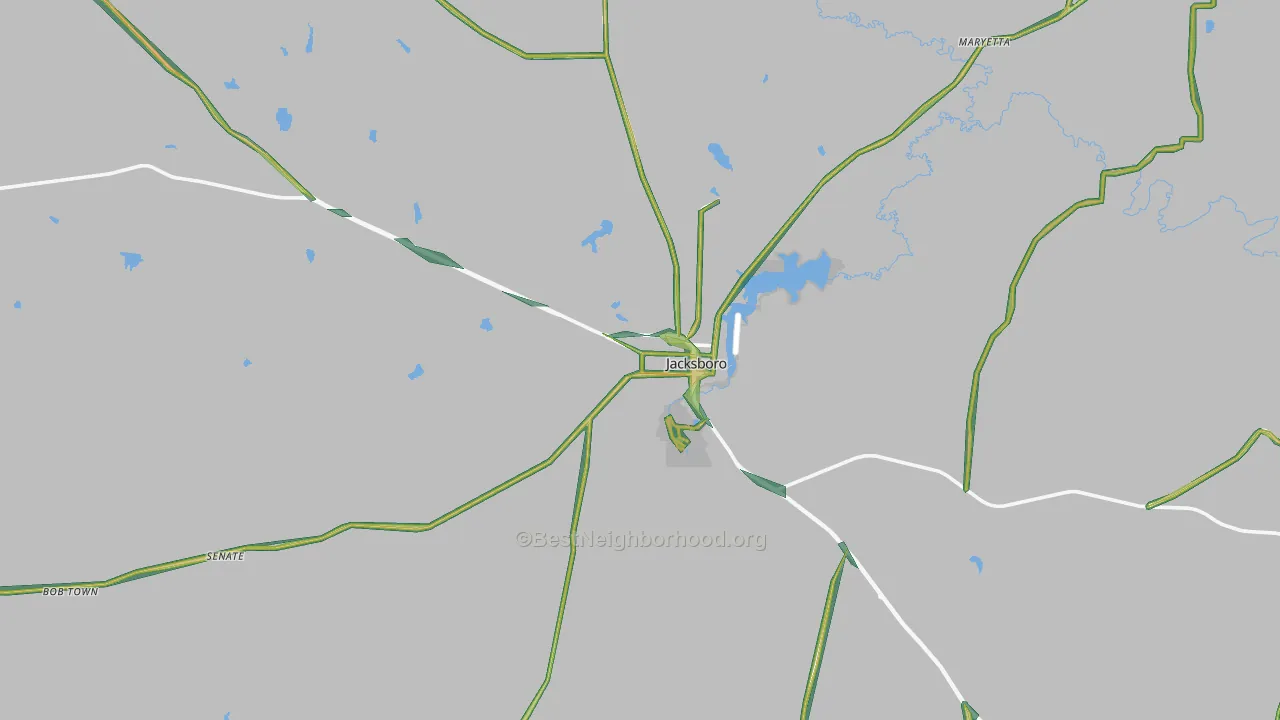 76458, TX Map of Noise Levels in 76458