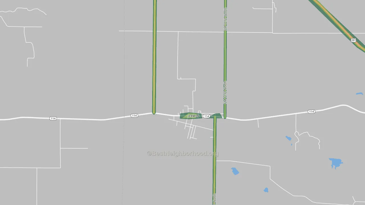 76459, TX Map of Noise Levels in 76459