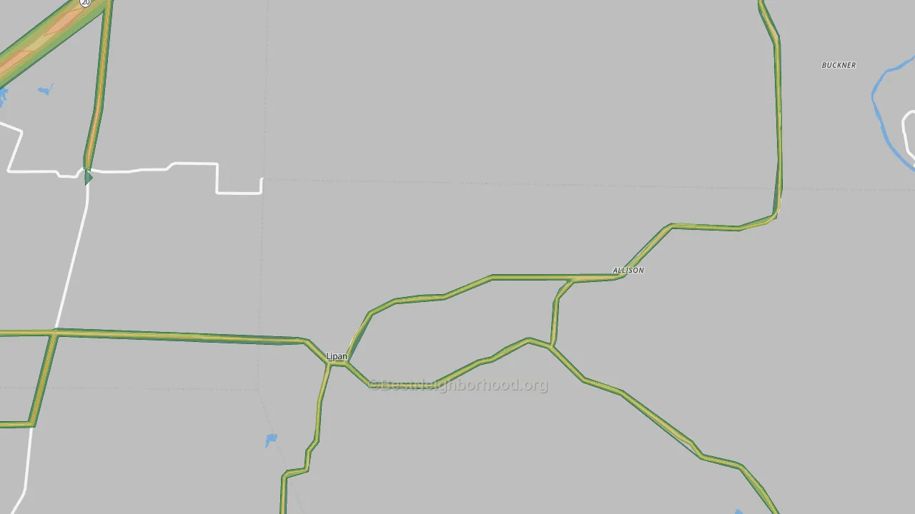 76462, TX Map of Noise Levels in 76462