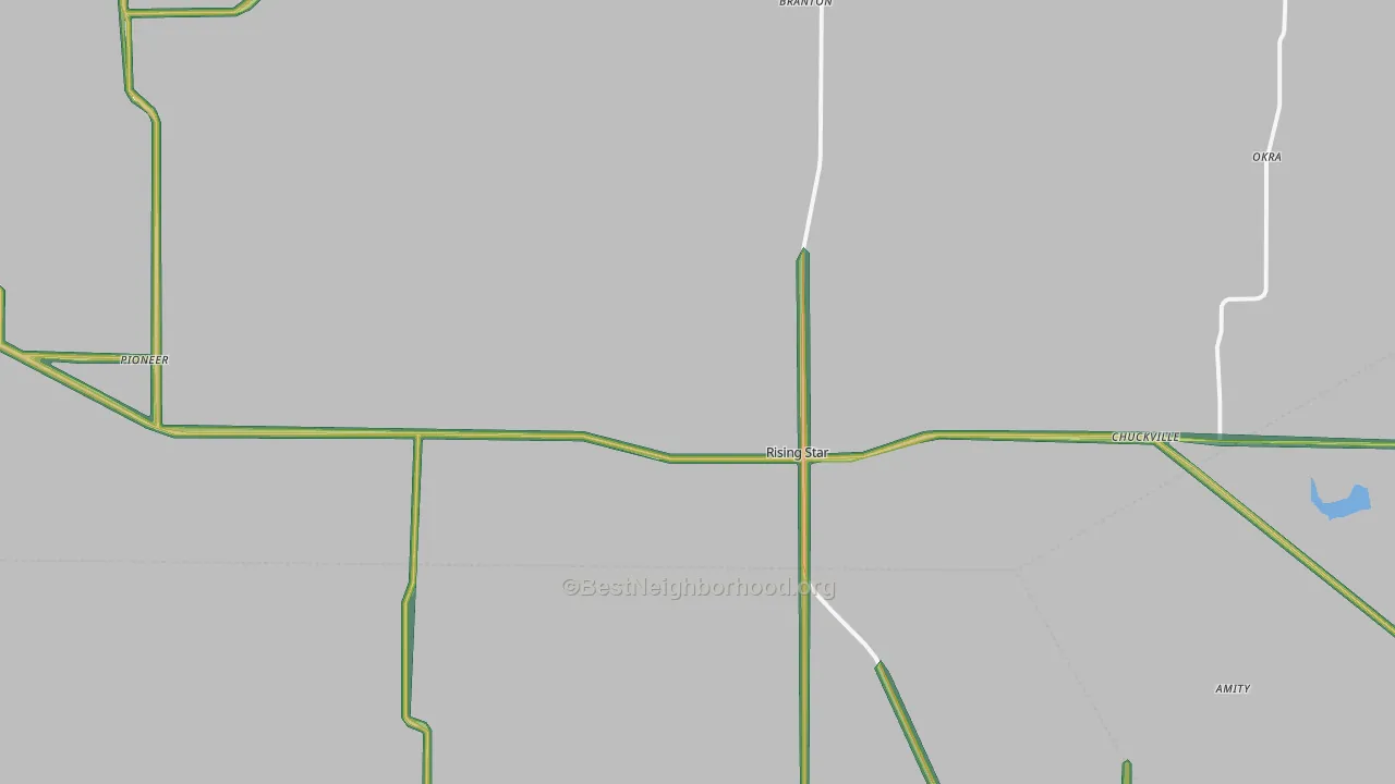 76471, TX Map of Noise Levels in 76471