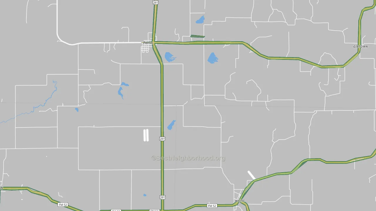 76486, TX Map of Noise Levels in 76486