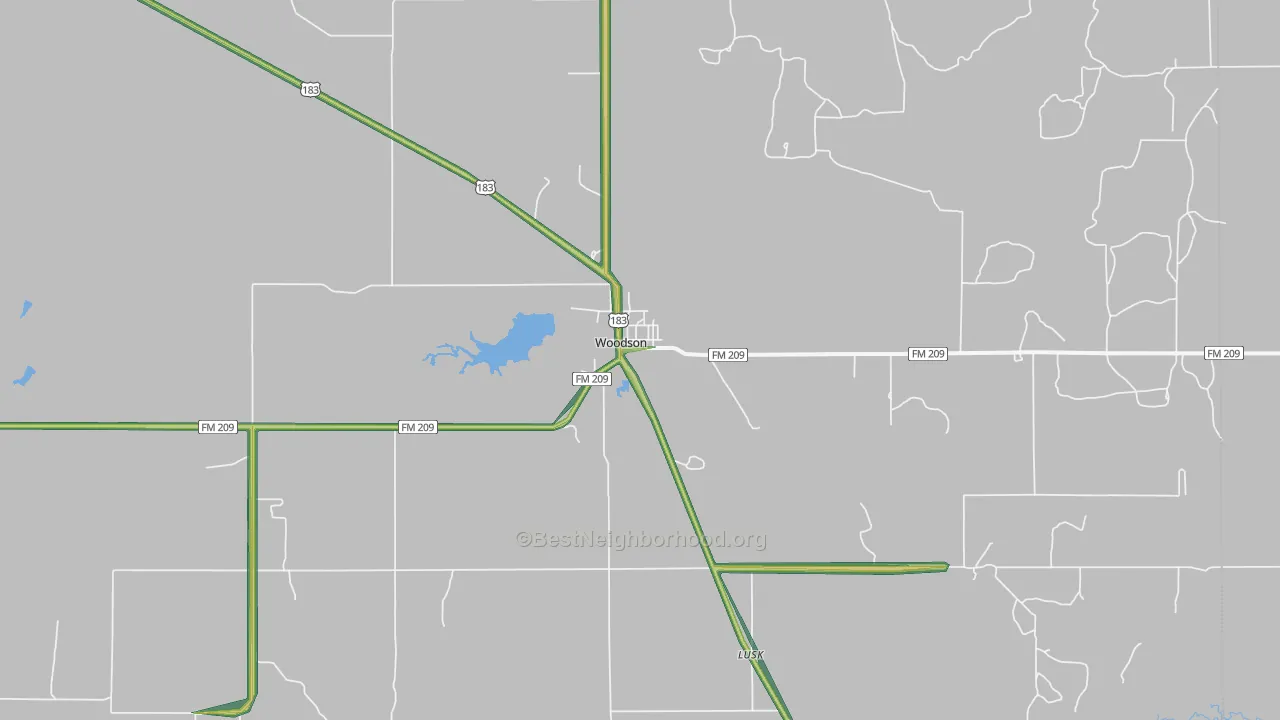 76491, TX Map of Noise Levels in 76491