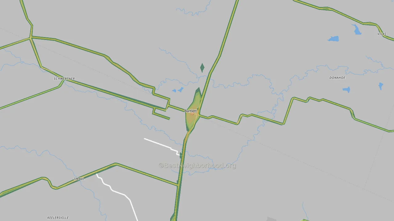 76511, TX Map of Noise Levels in 76511