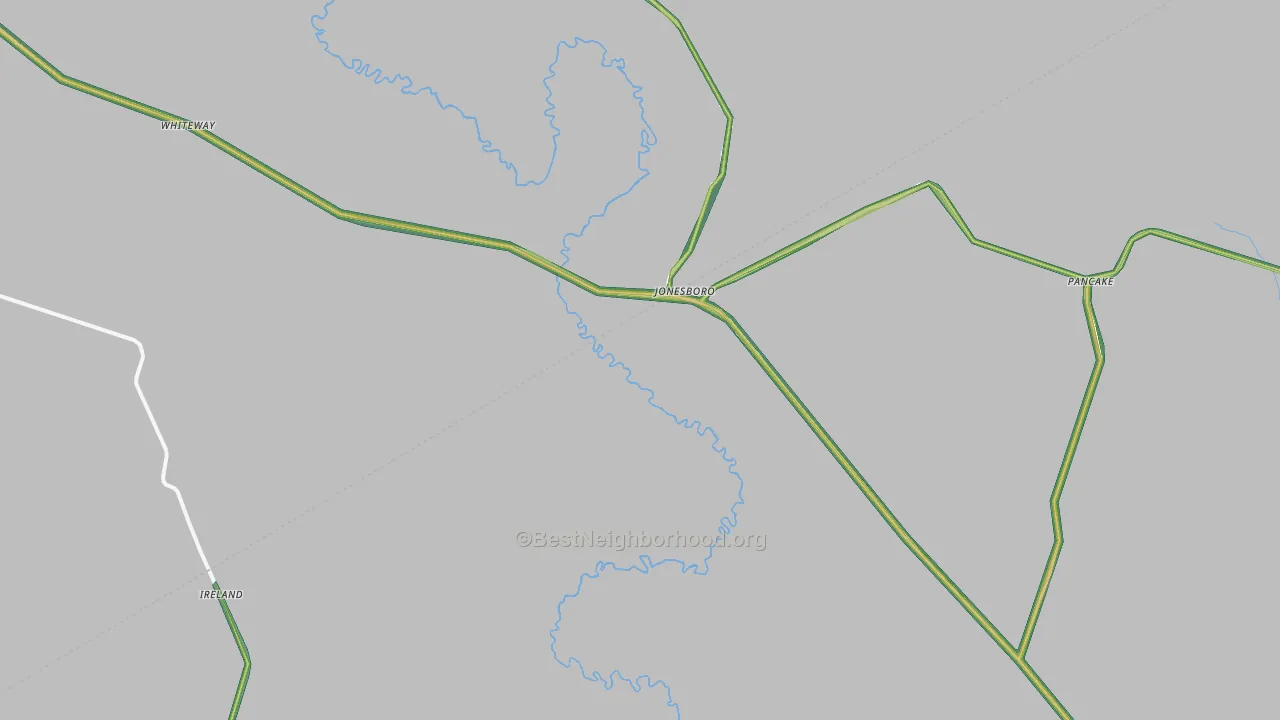 76538, TX Map of Noise Levels in 76538