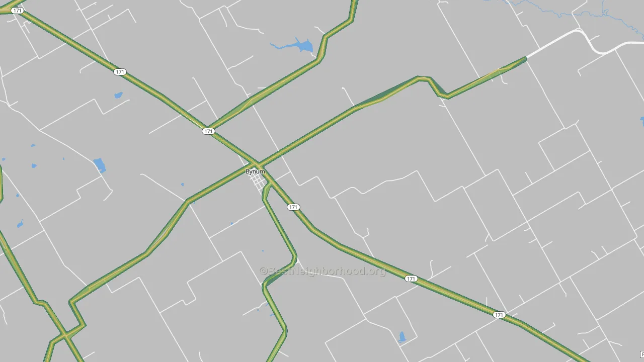 76631, TX Map of Noise Levels in 76631