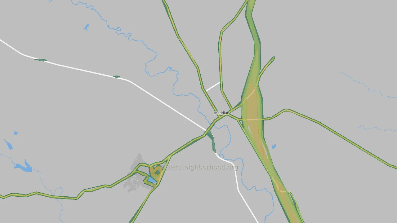 76665, TX Map of Noise Levels in 76665
