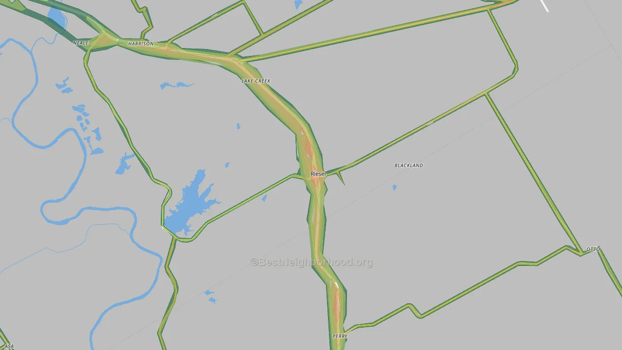 76682, TX Map of Noise Levels in 76682