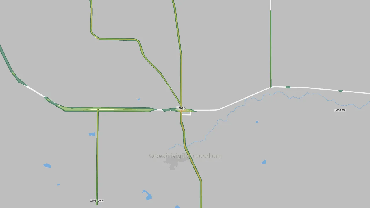 76837, TX Map of Noise Levels in 76837