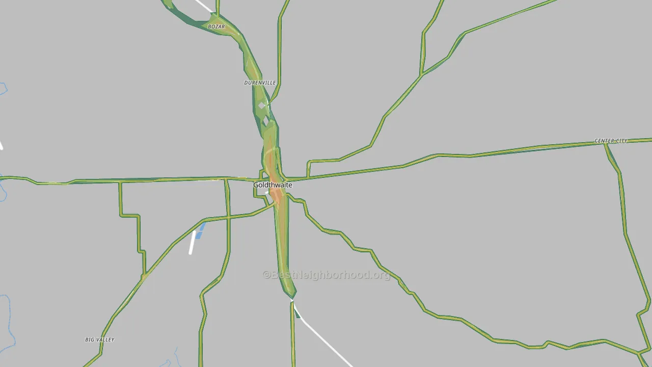 76844, TX Map of Noise Levels in 76844