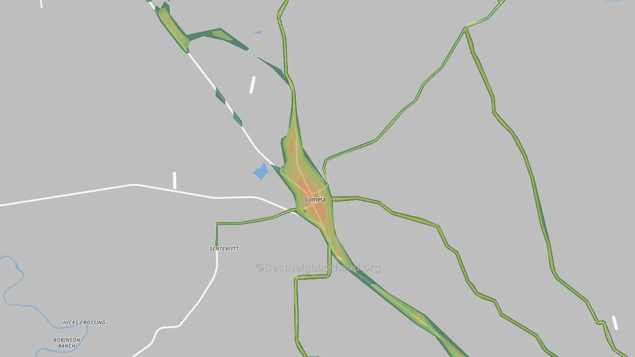 76853, TX Map of Noise Levels in 76853