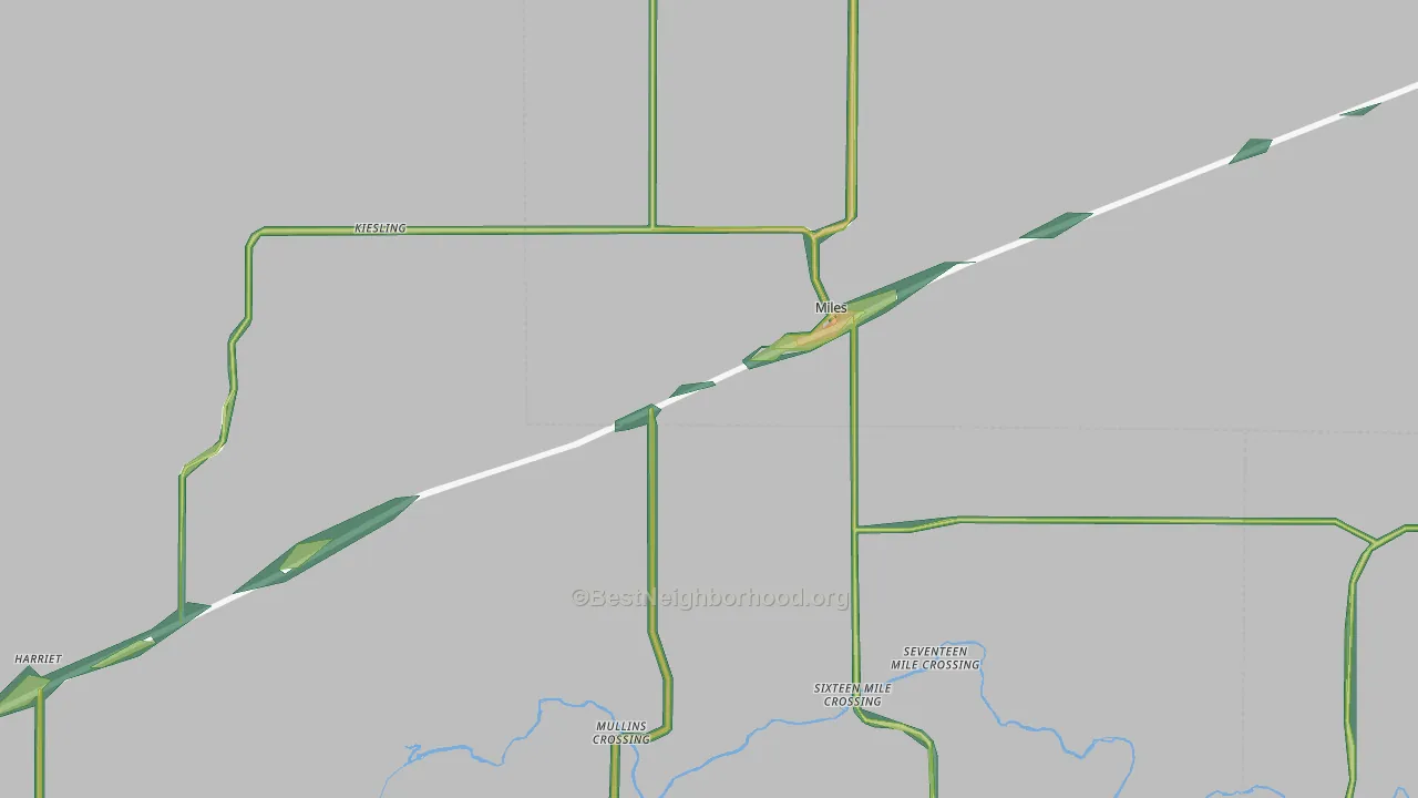76861, TX Map of Noise Levels in 76861