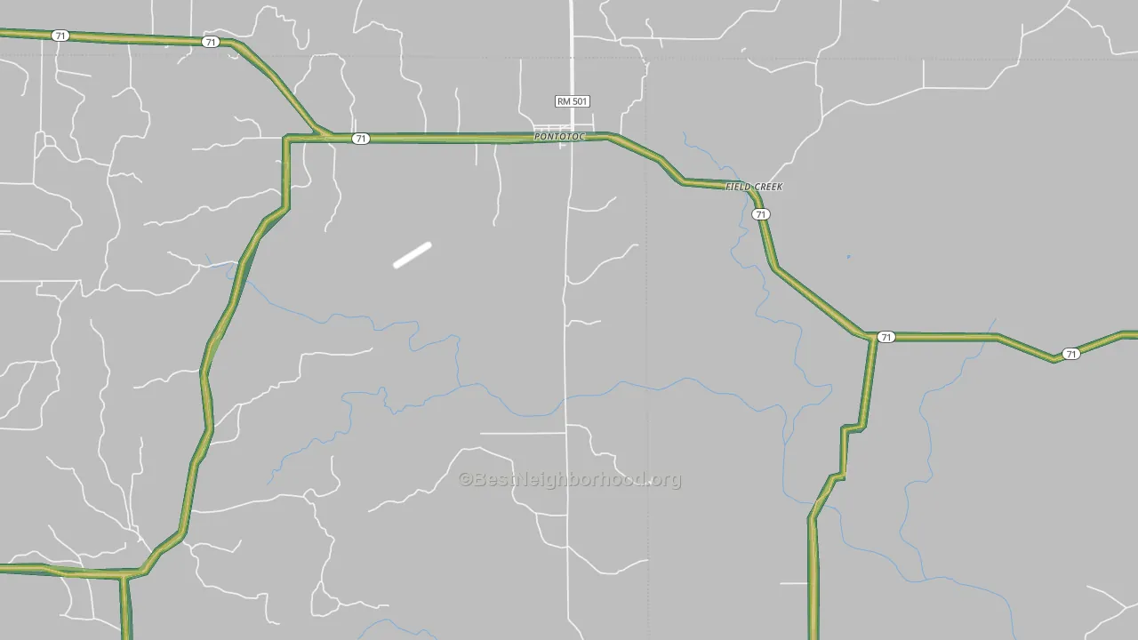 76869, TX Map of Noise Levels in 76869