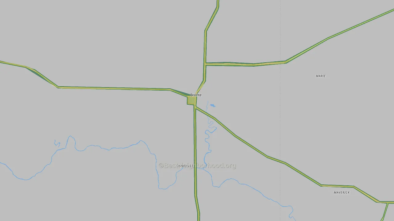 76933, TX Map of Noise Levels in 76933