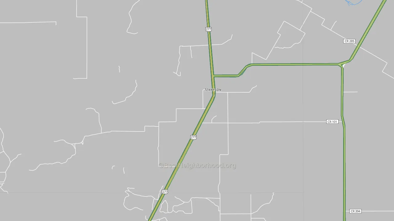 76953, TX Map of Noise Levels in 76953