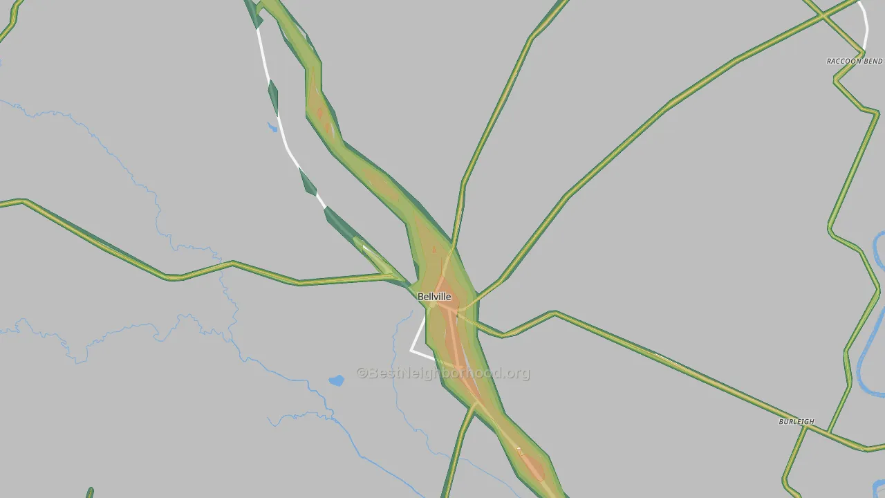 77418, TX Map of Noise Levels in 77418