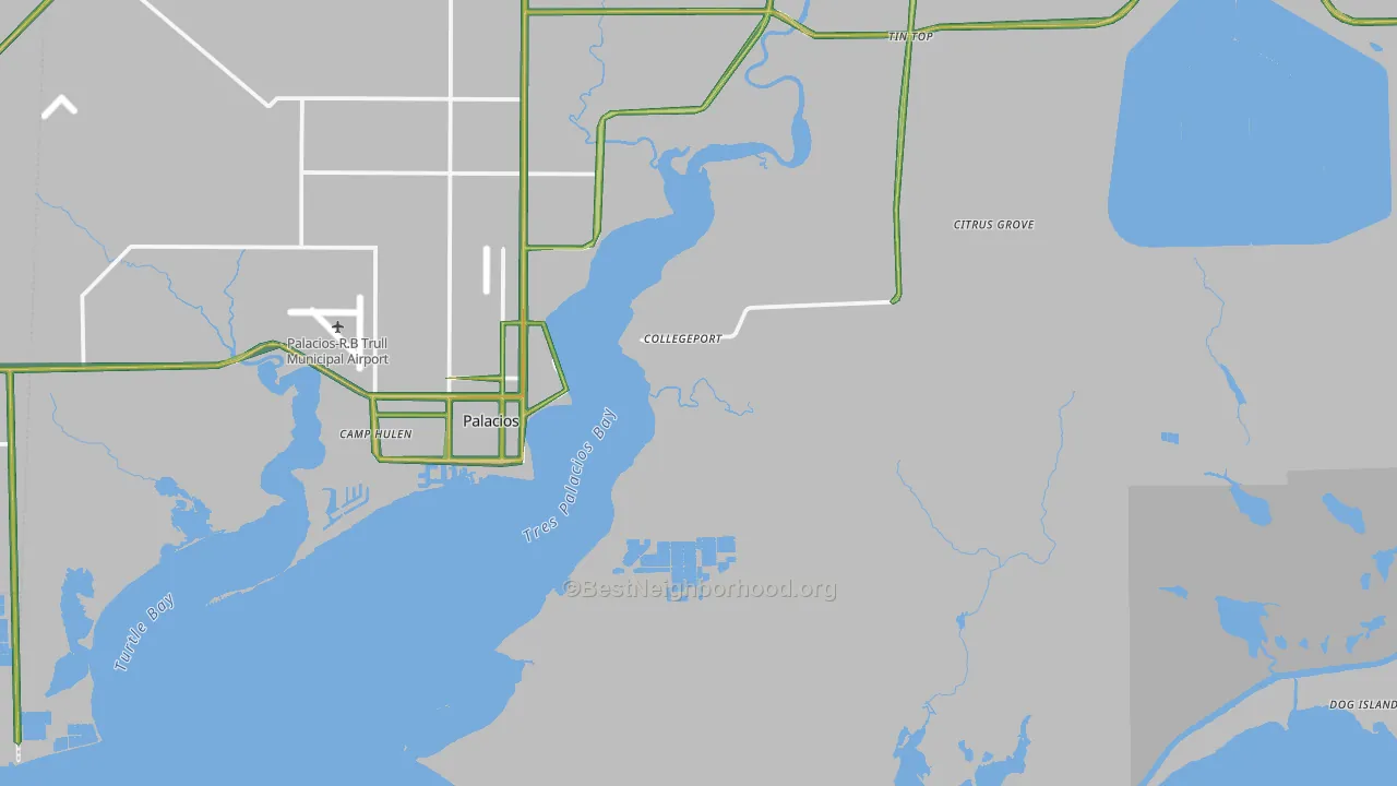 77428, TX Map of Noise Levels in 77428