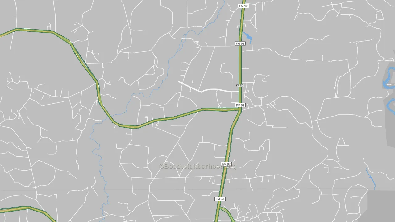 77616, TX Map of Noise Levels in 77616