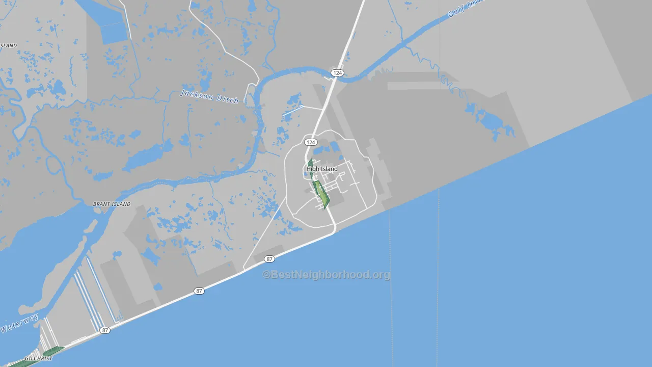 77623, TX Map of Noise Levels in 77623