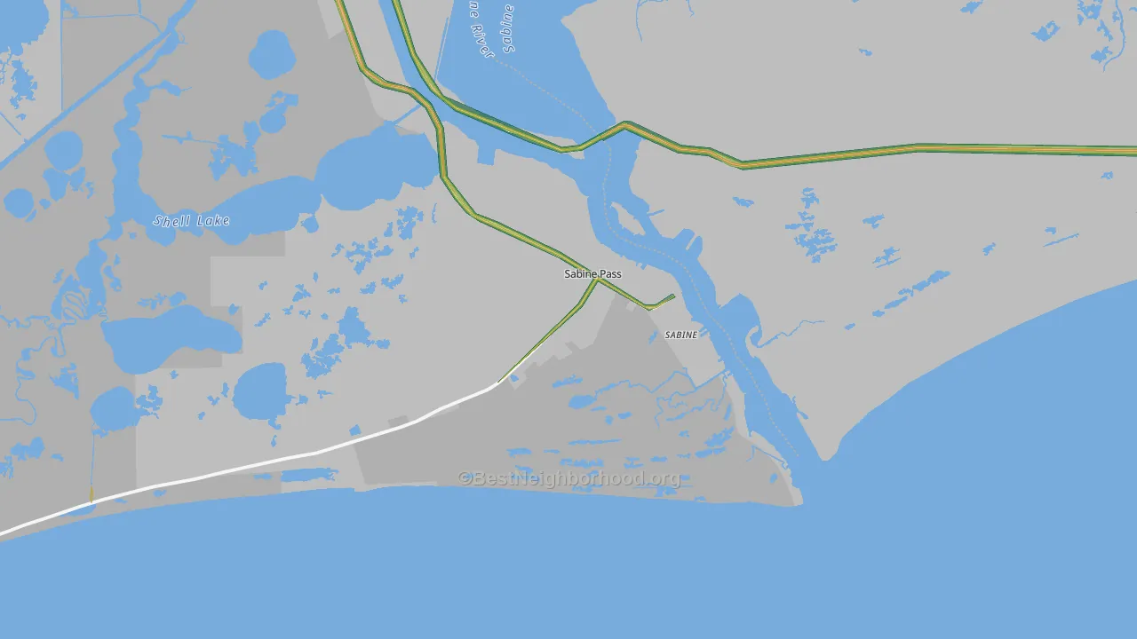 77655, TX Map of Noise Levels in 77655
