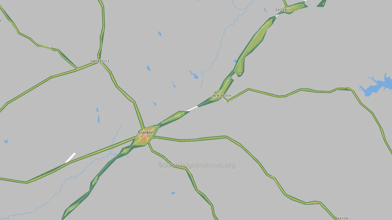 77856, TX Map of Noise Levels in 77856