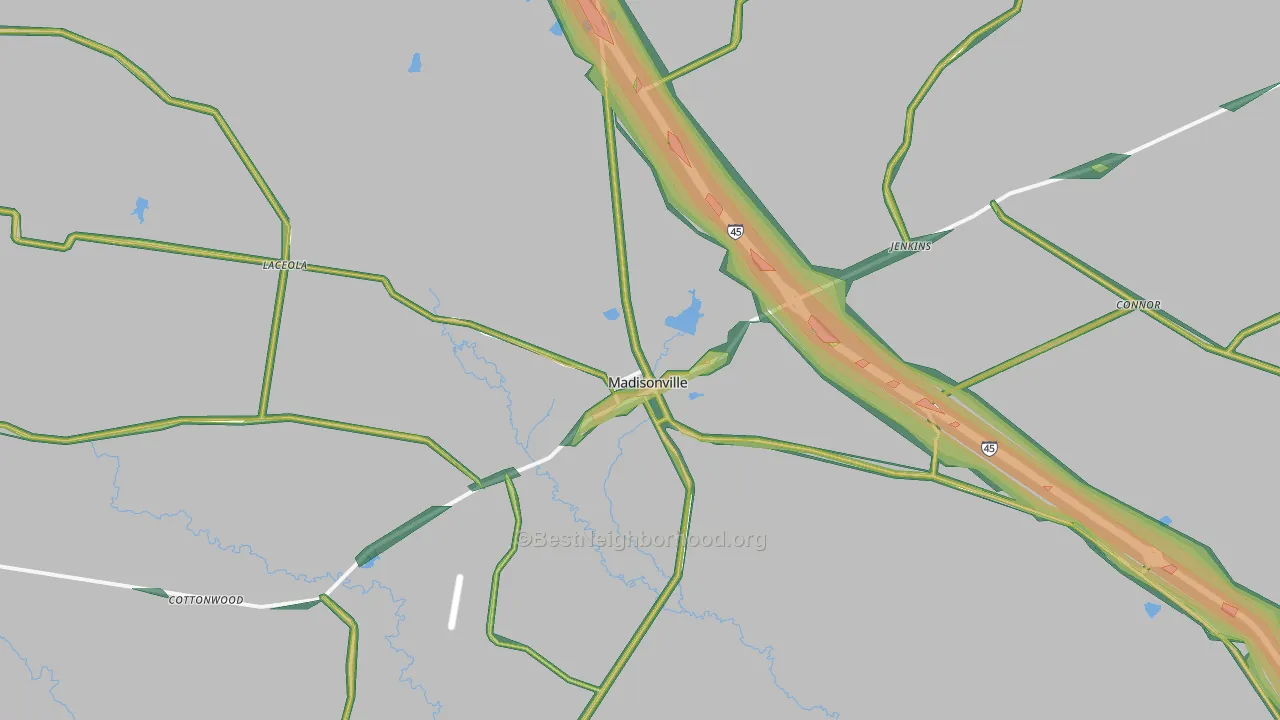 77864, TX Map of Noise Levels in 77864