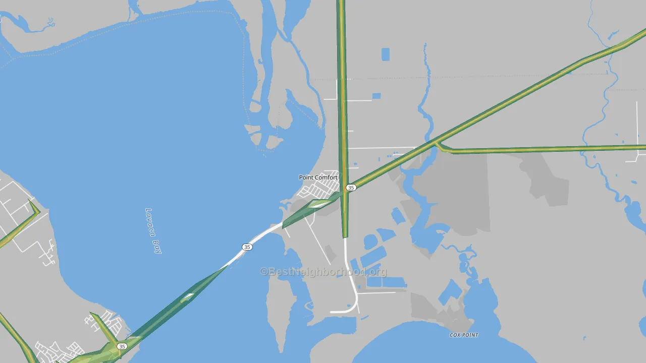 77978, TX Map of Noise Levels in 77978