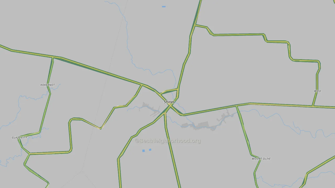 77984, TX Map of Noise Levels in 77984