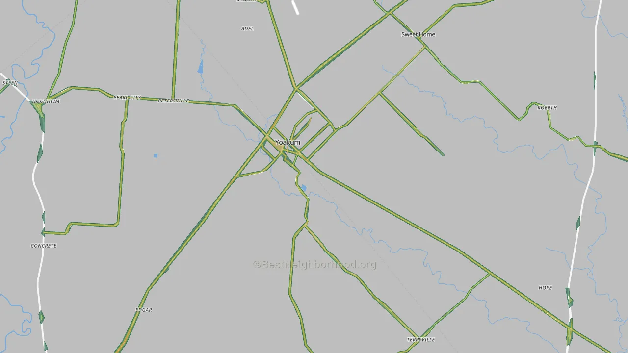 77995, TX Map of Noise Levels in 77995