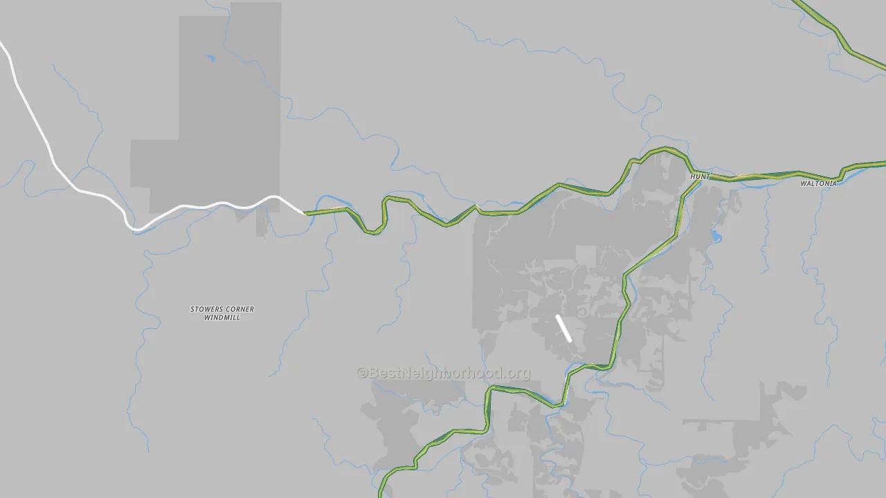 78024, TX Map of Noise Levels in 78024