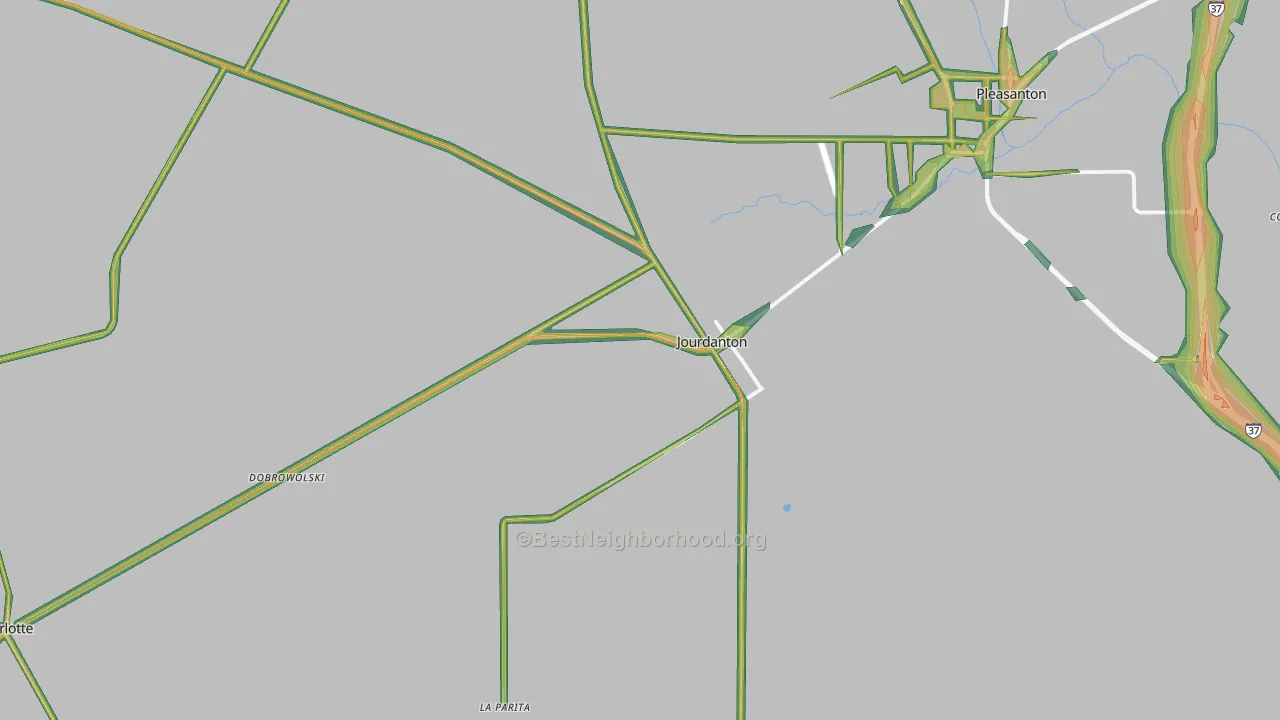 78026, TX Map of Noise Levels in 78026