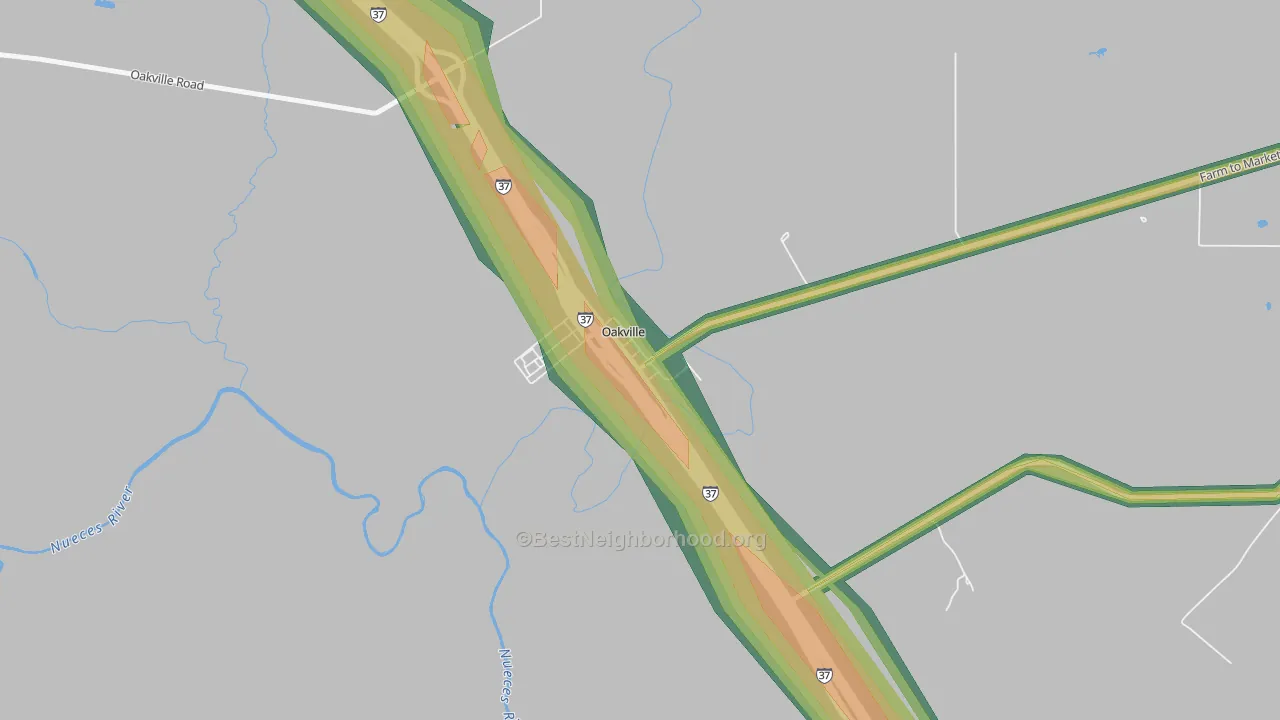 78060, TX Map of Noise Levels in 78060