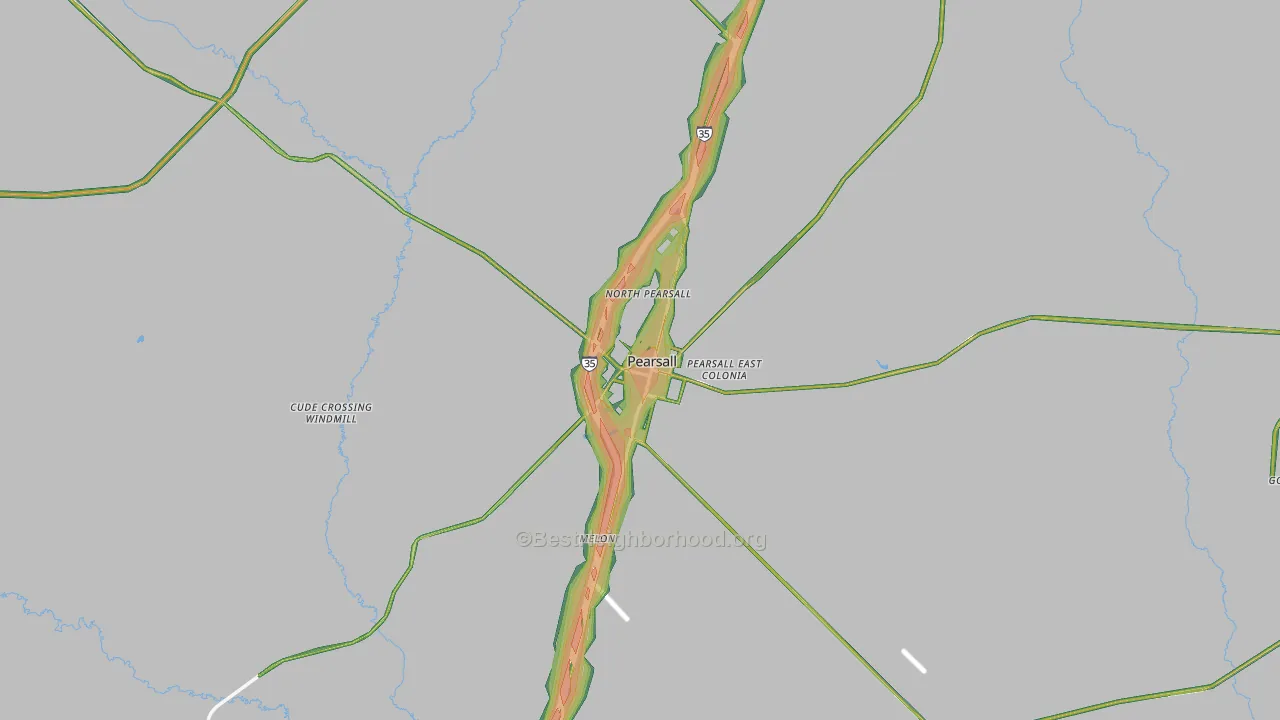 78061, TX Map of Noise Levels in 78061