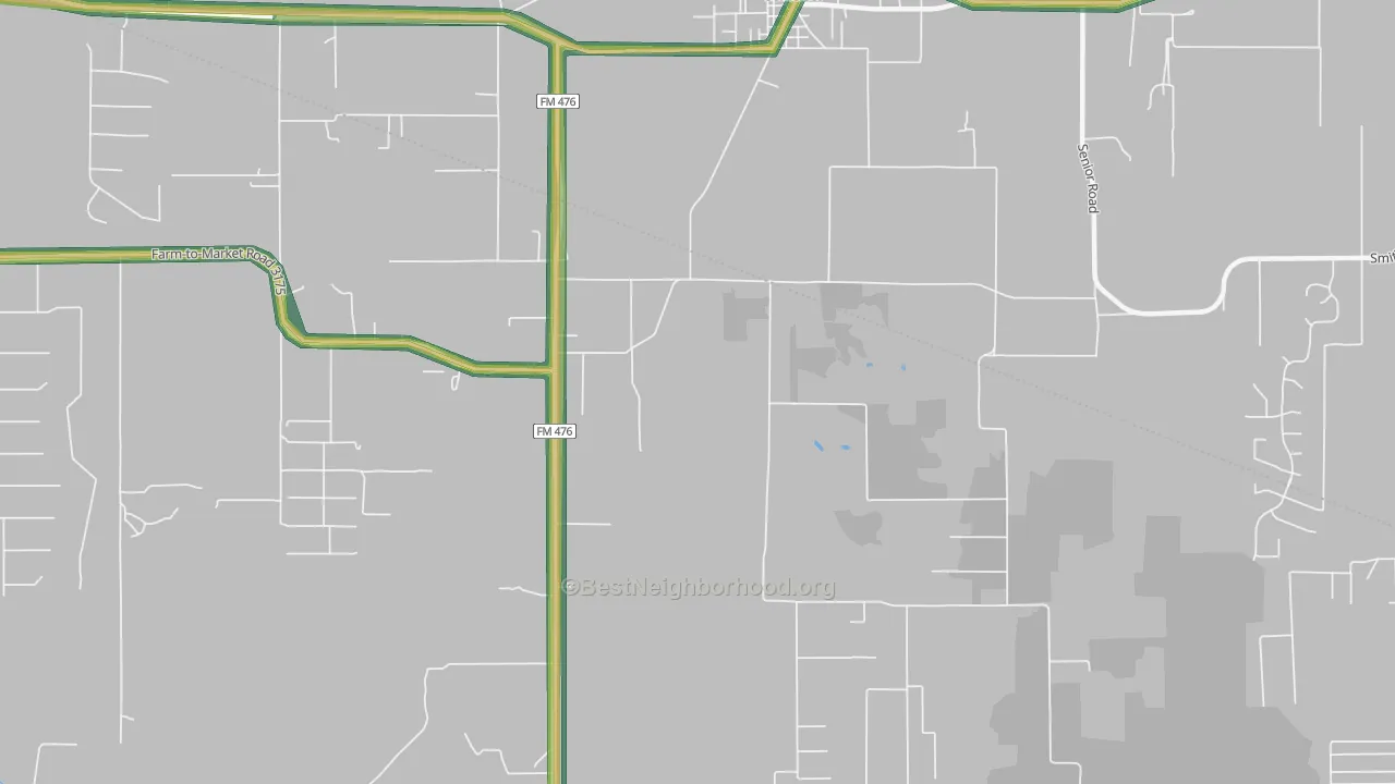 78069, TX Map of Noise Levels in 78069