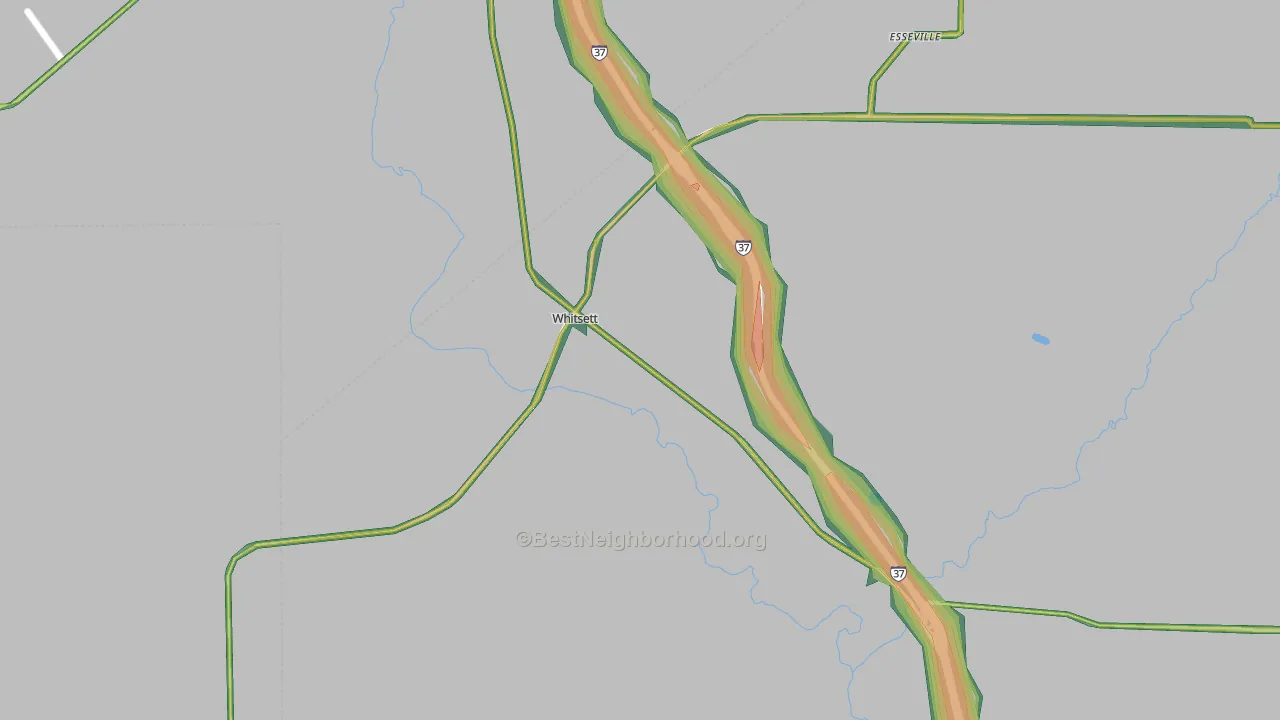78075, TX Map of Noise Levels in 78075
