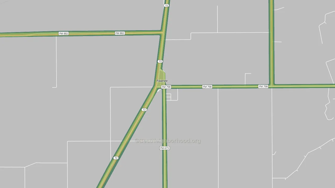78145, TX Map of Noise Levels in 78145